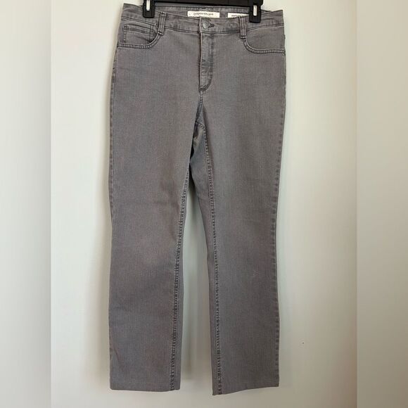 Jones New York Denim - Jones New York Women's Lexington Straight Leg Jeans in Gray Size 10 Short